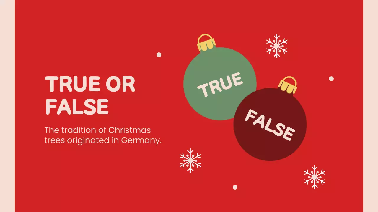 Red Traditional Christmas Guide Presentation