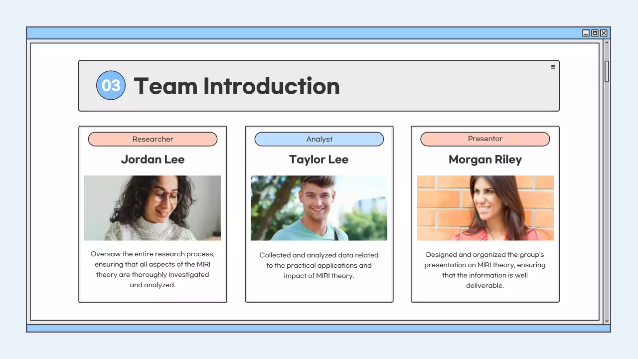 Blue Simple Project Overview Guide Presentation