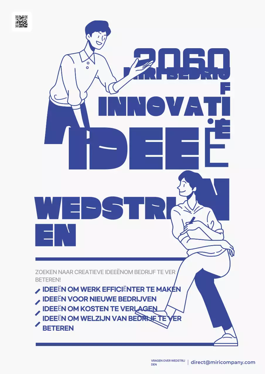 De Blue Modern-wedstrijd promoten