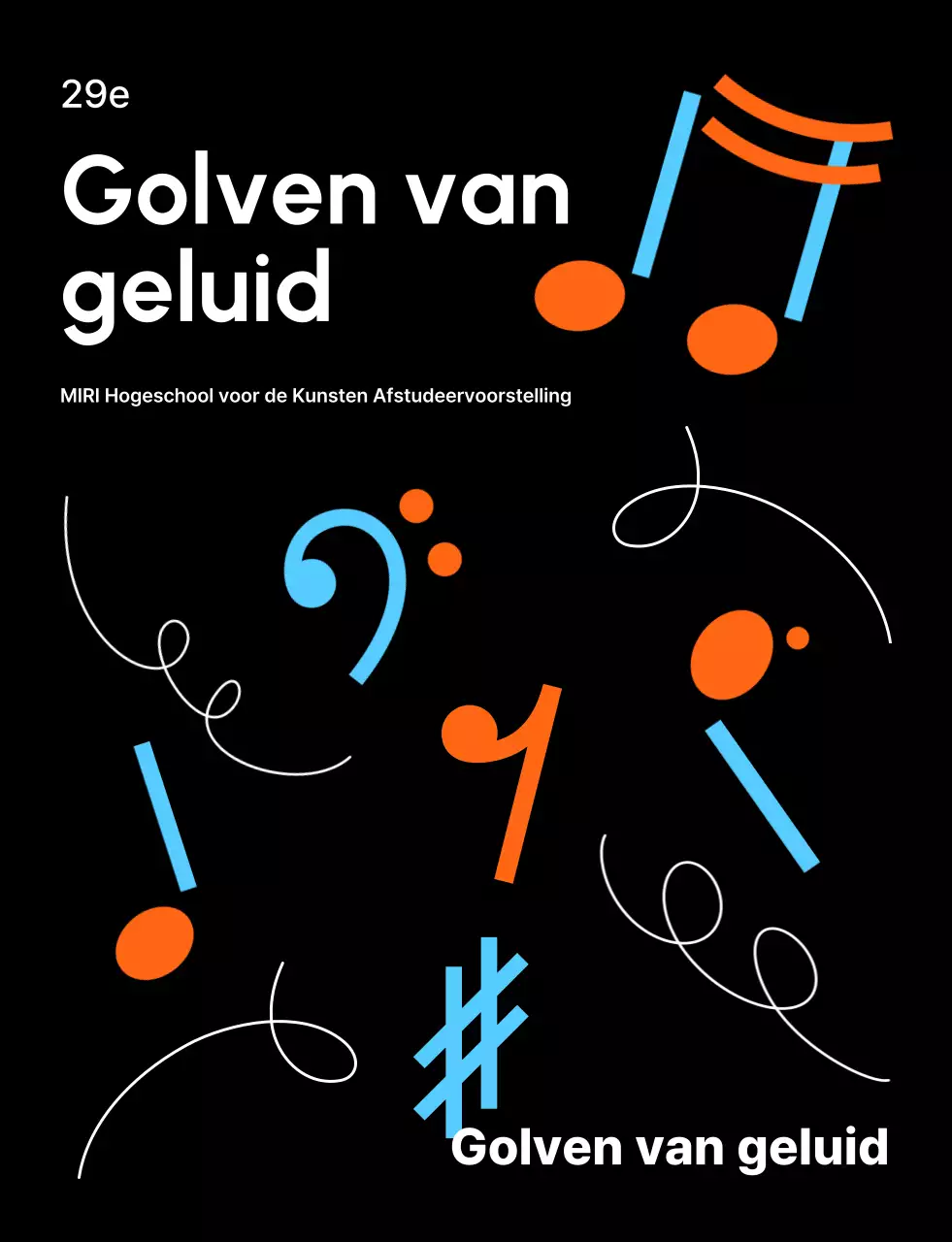 Zwarte moderne muziekkleding