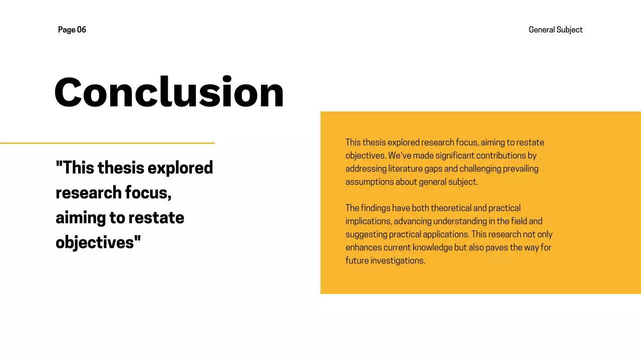 Black Modern Thesis Presentation