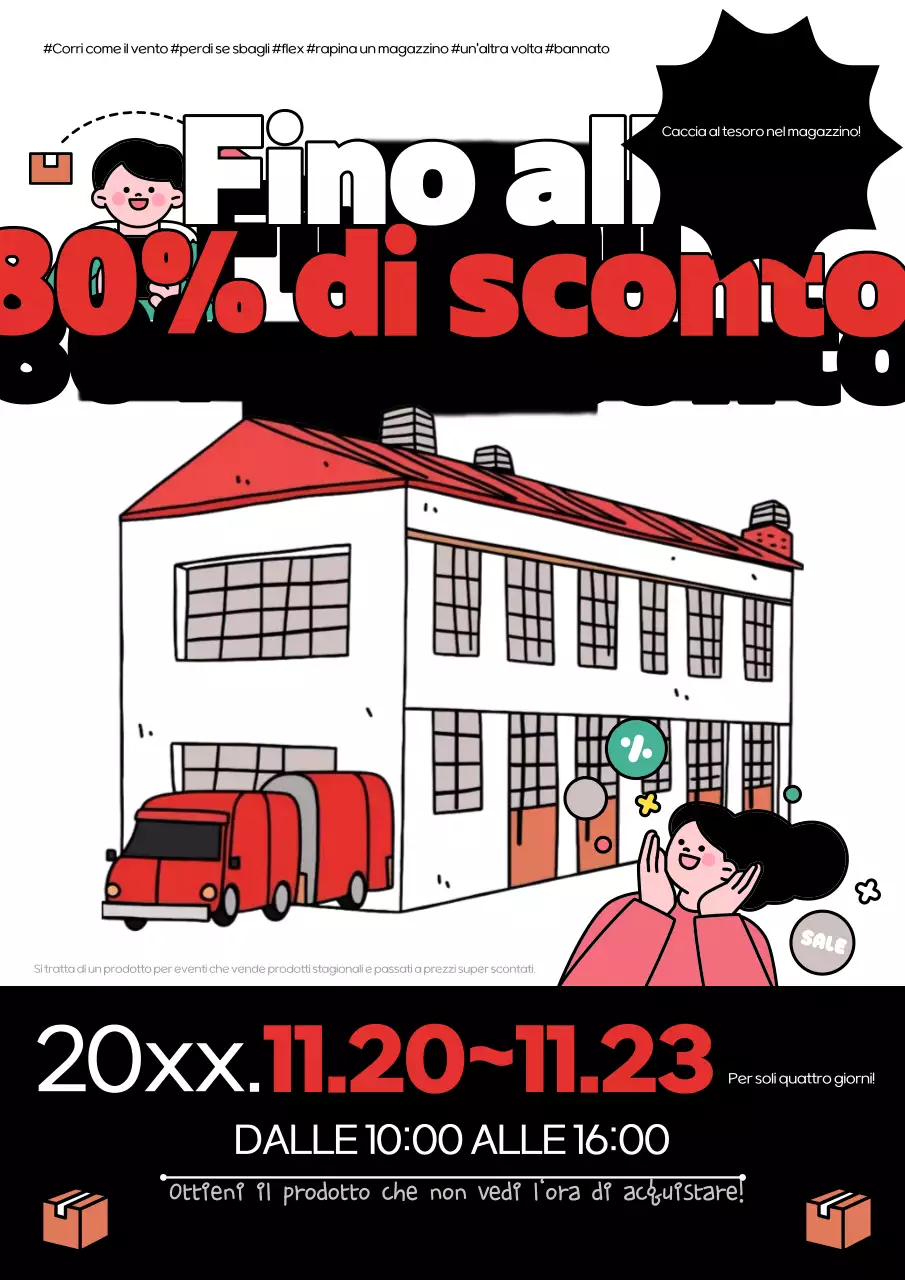 Evento di vendita Red Pop