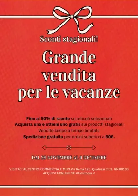 promozione natalizia red bold