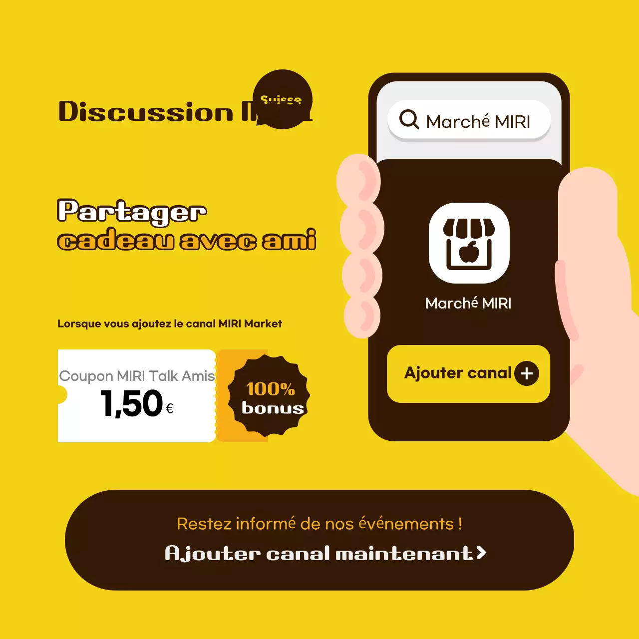 Promouvoir votre événement yellow pop