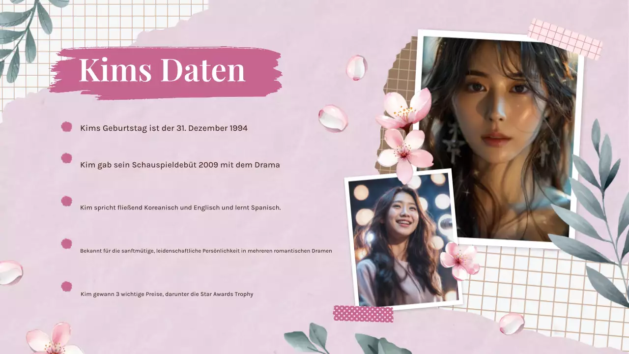 Rosa k-drama pitch deck