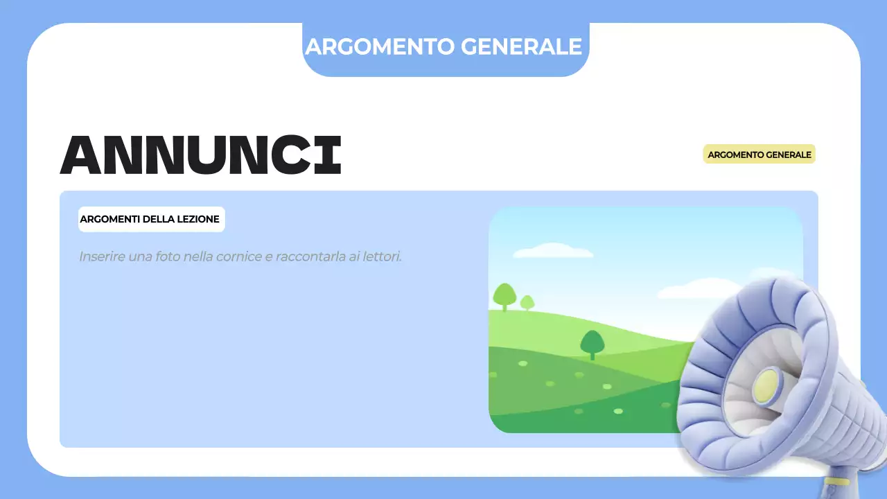 agenda di classe semplice blu