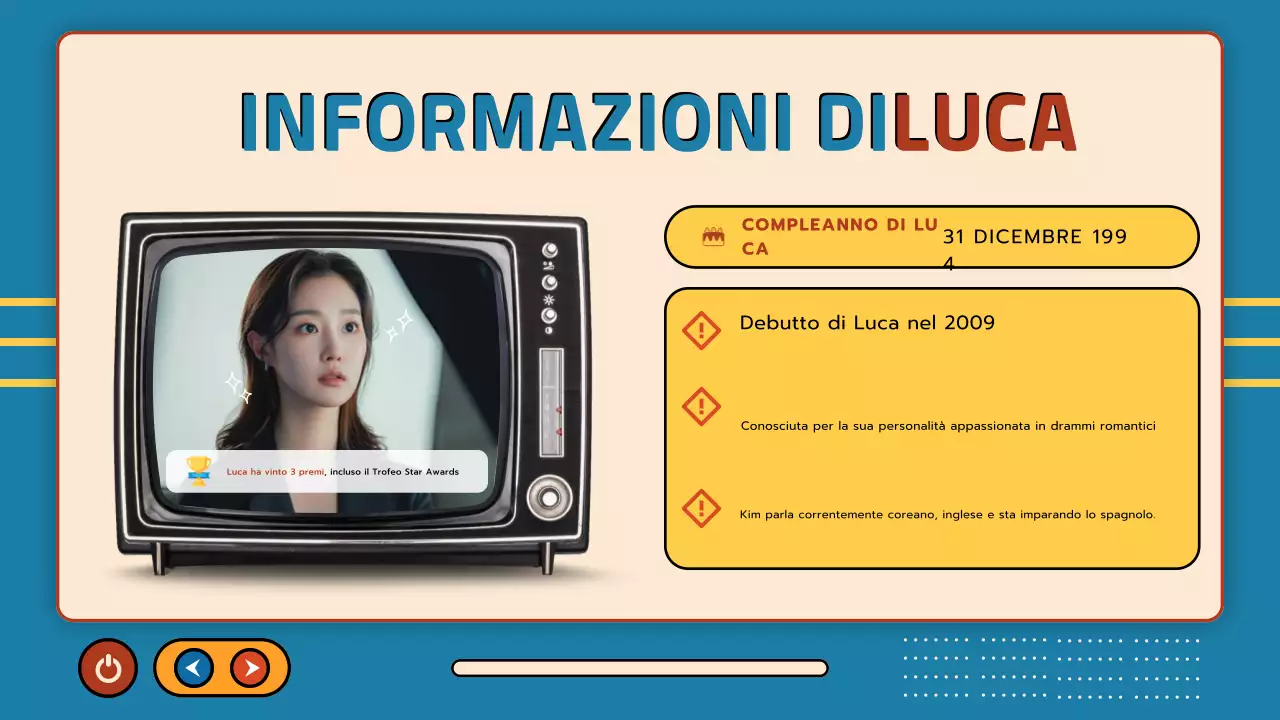 beige blue retro drama presentation