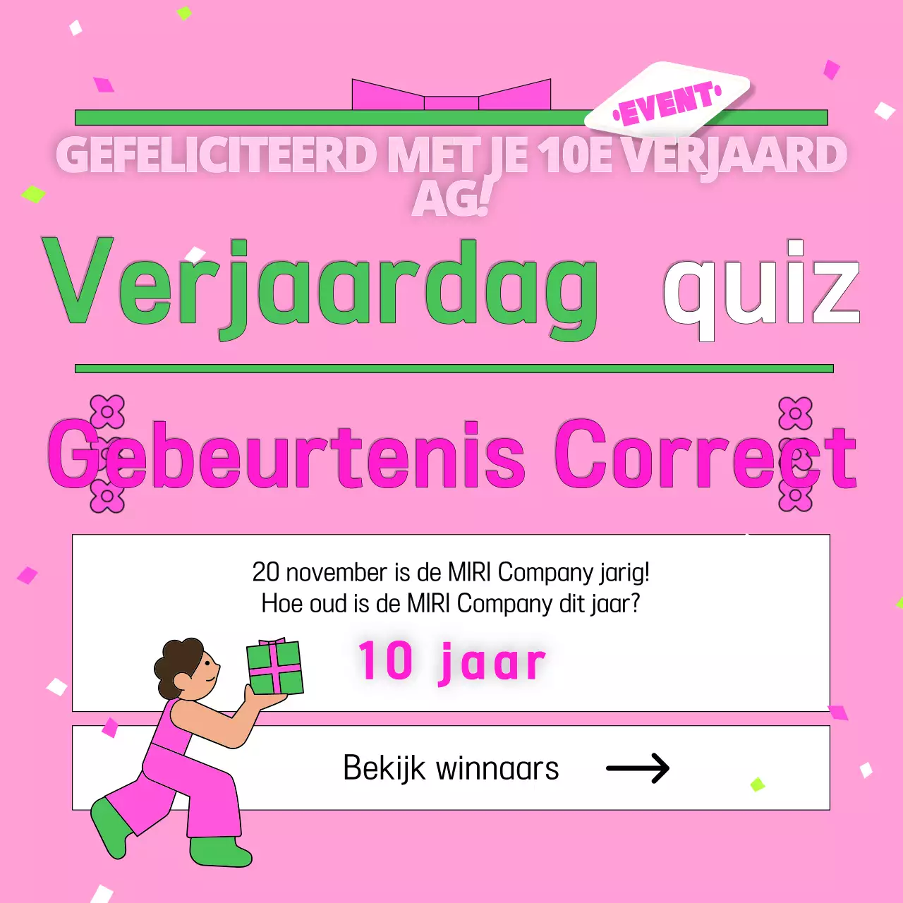 Promoot Pink's jubileumevenement