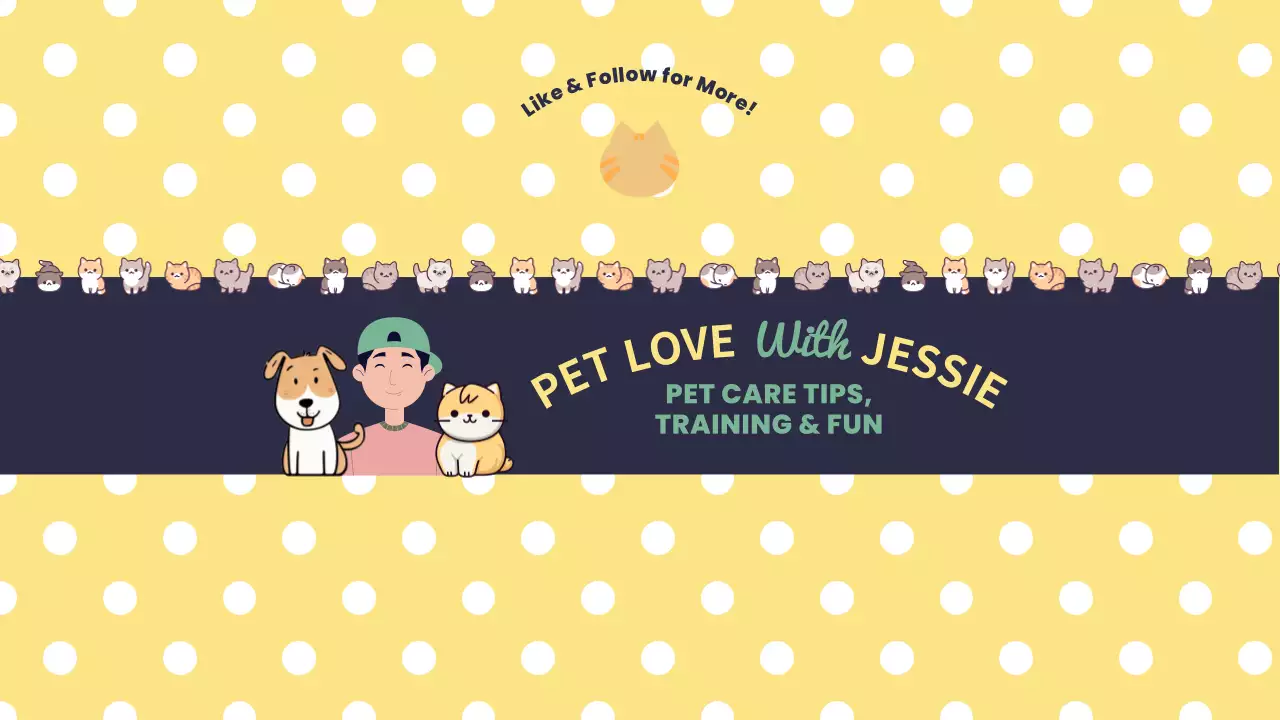 Yellow Cute Pet Care Guide YouTube Thumbnail