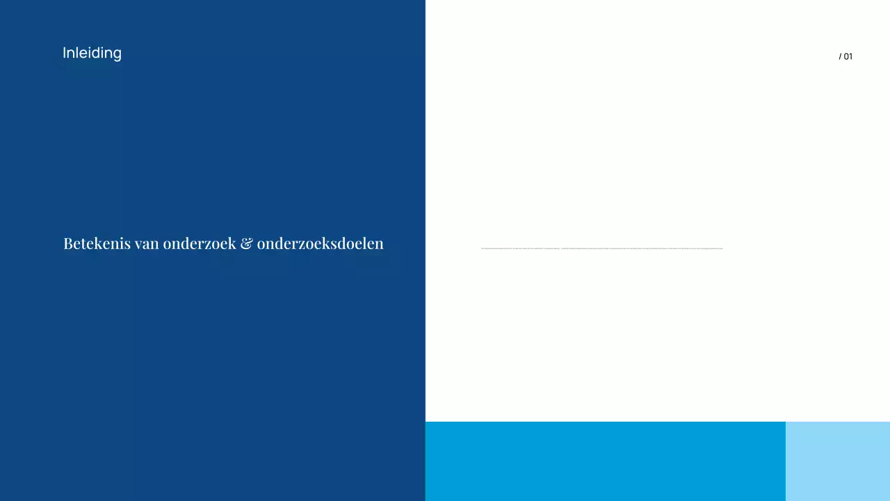 blauwe professionele scriptiepresentatie