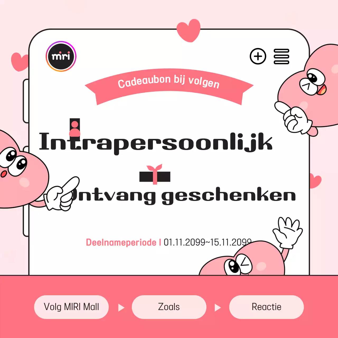 Roze gezellige evenementengids