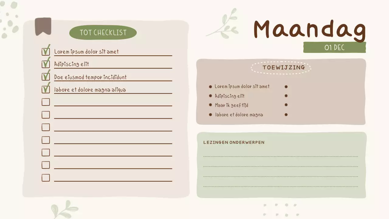 Schattige Pastel Klassikale Agenda Presentatie