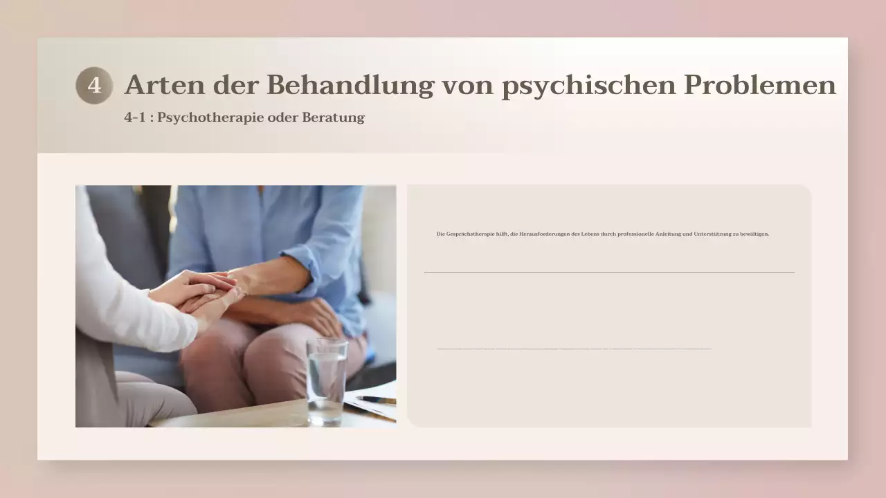 beige moderne Gesundheitspräsentation