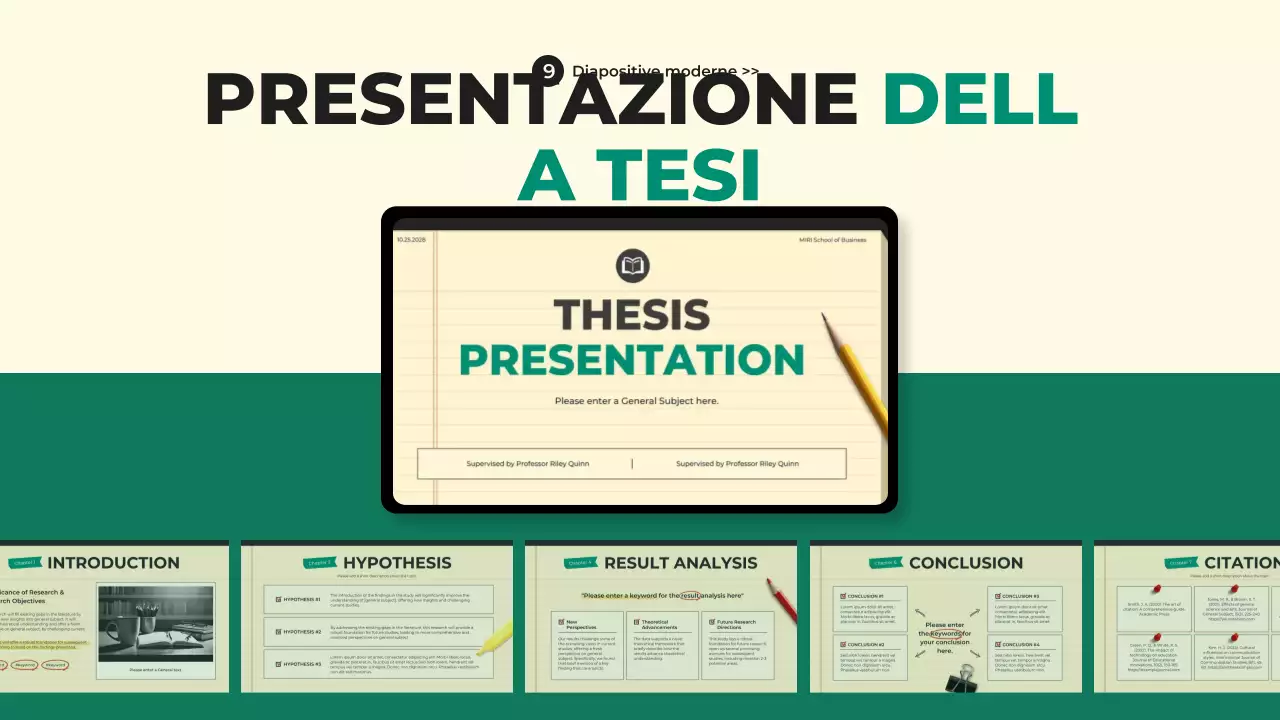 guida alla tesi verde moderna