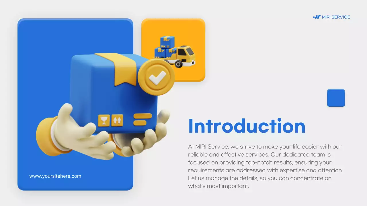 Blue Modern Delivery Presentation