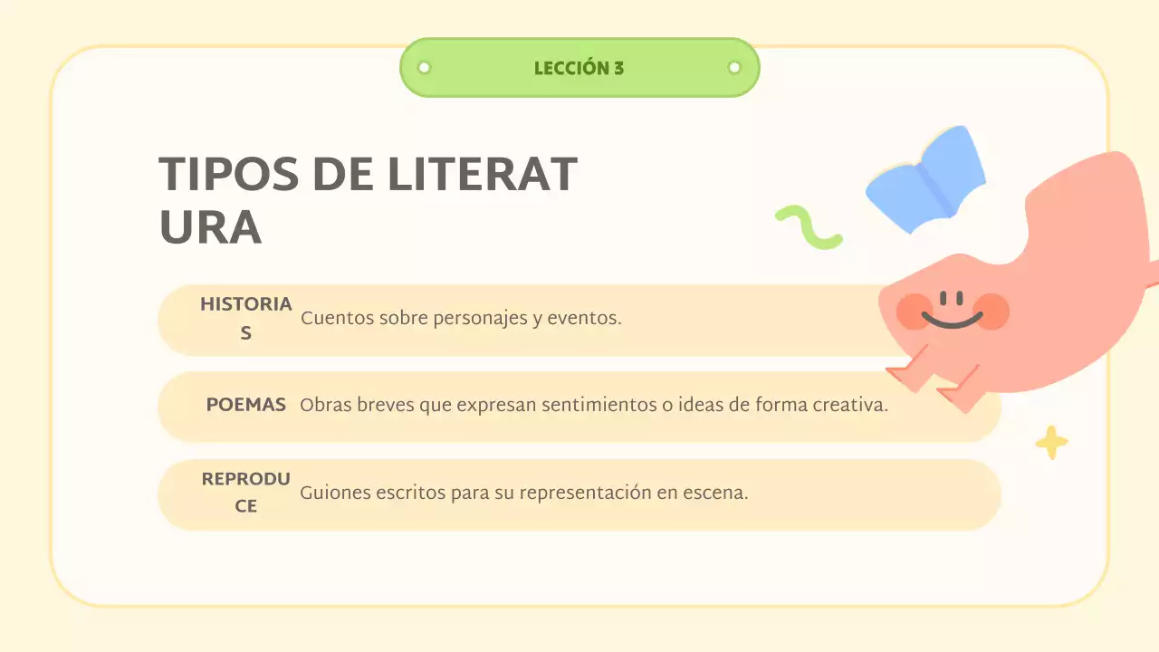 clase de literatura abstracta amarilla