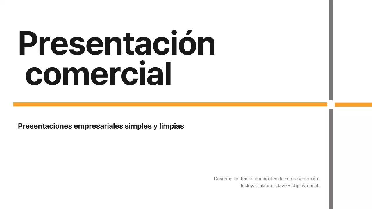 Un sencillo informe empresarial en amarillo y gris