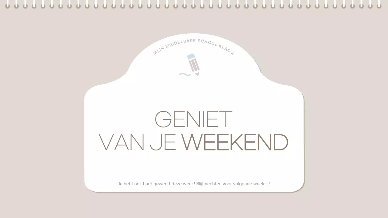 beige minimalistische klassenplanner schema