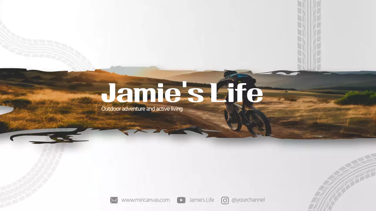 White Modern Adventure Vlog YouTube Thumbnail