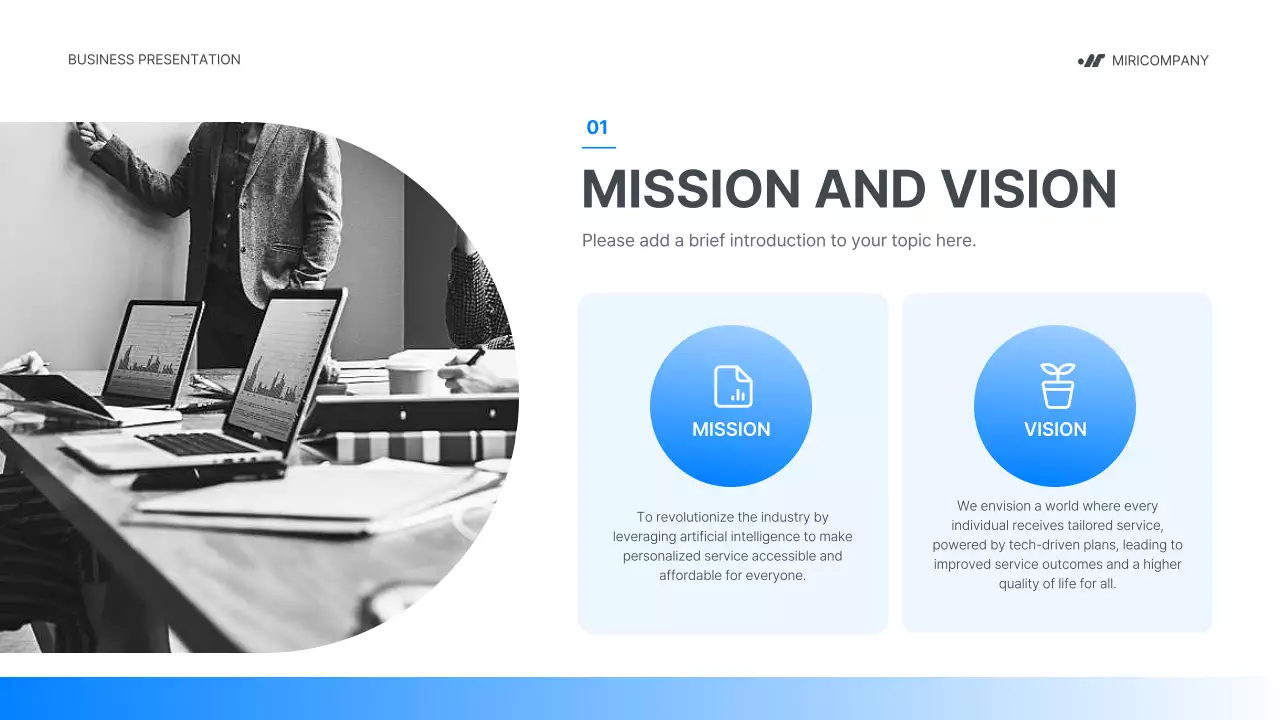 Blue Modern Business Pitch Presentation