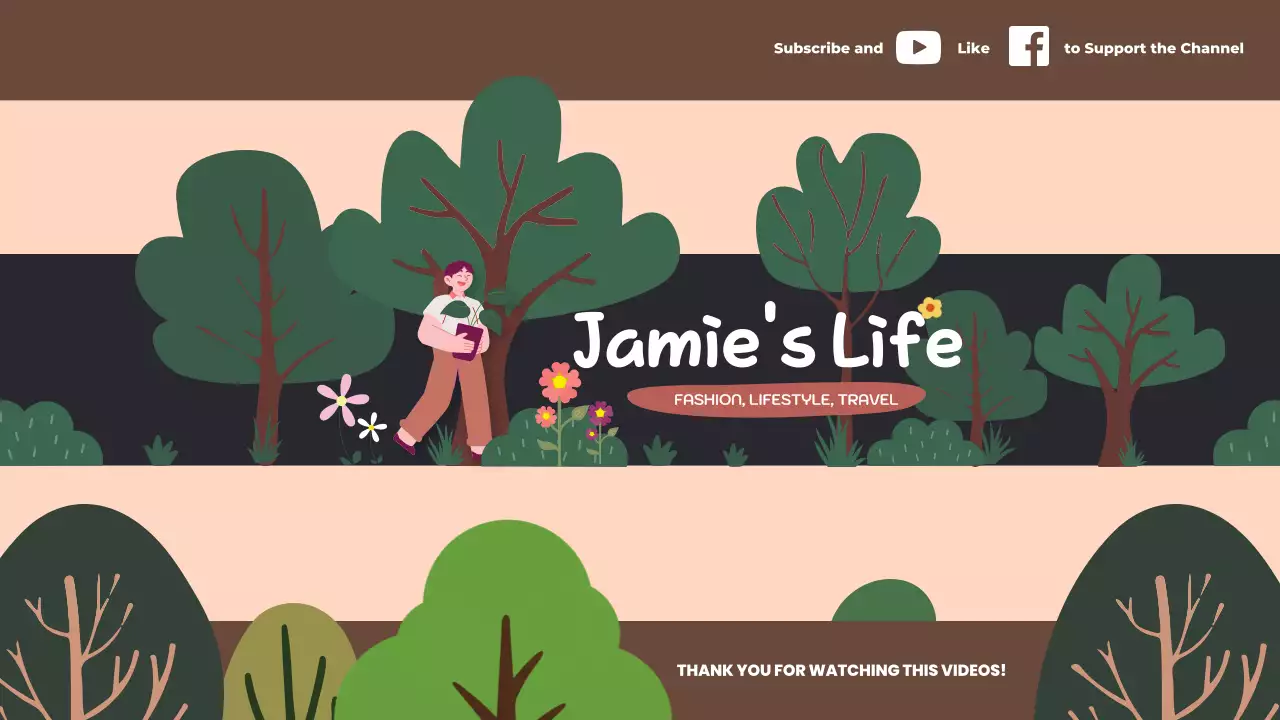 Green Minimal Lifestyle Vlog YouTube Thumbnail