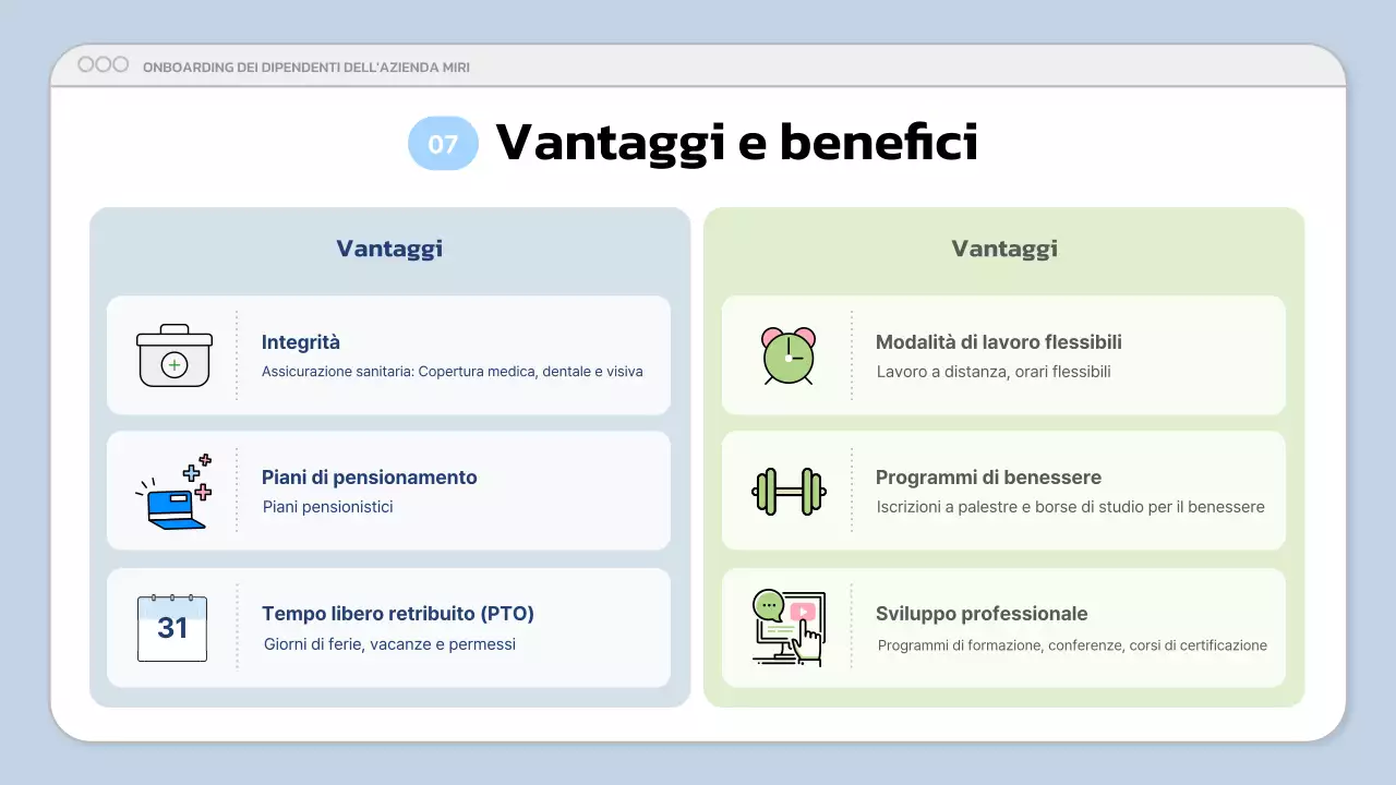 presentazione aziendale moderna blu