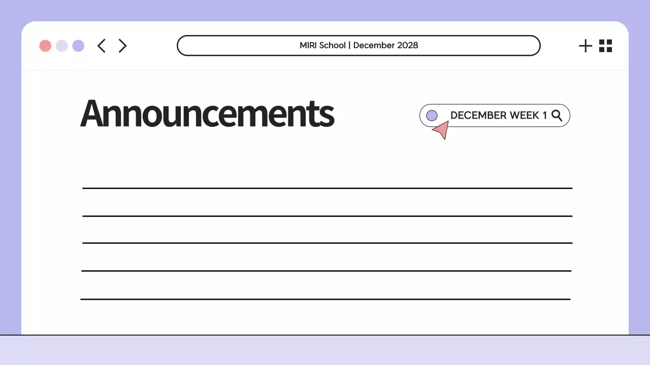 Purple Modern Class Planner Presentation