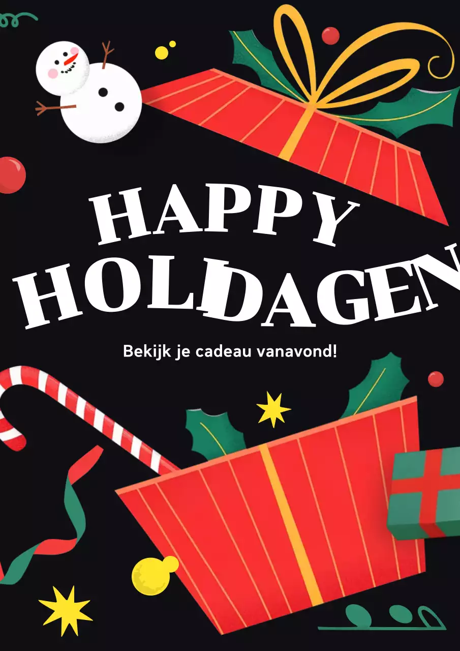 Zwarte Pop Winterfeest Flyer