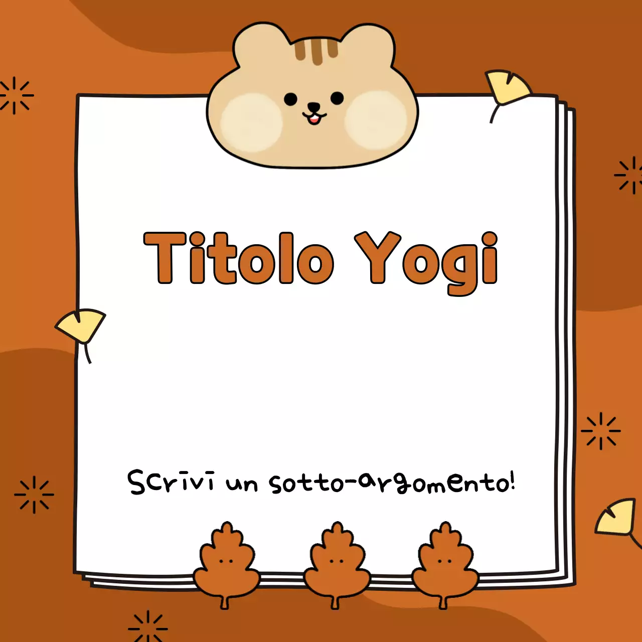 Copertura autunnale nei toni del marrone e del giallo