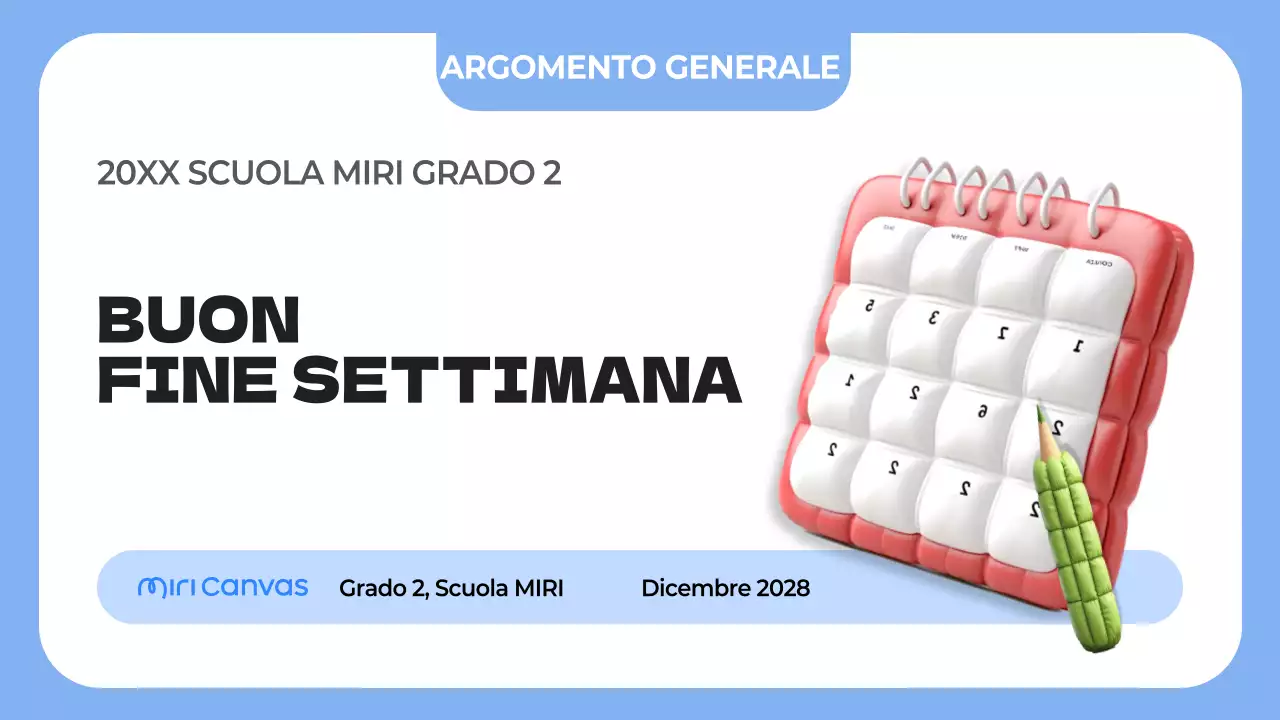 agenda di classe semplice blu