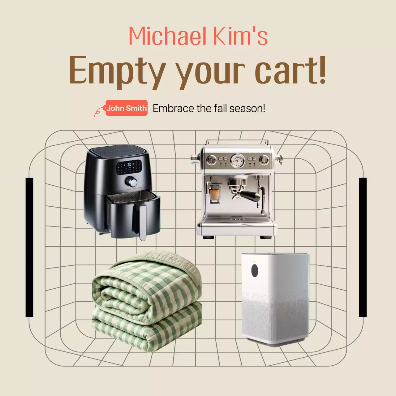 Beige Simple Shopping Ads