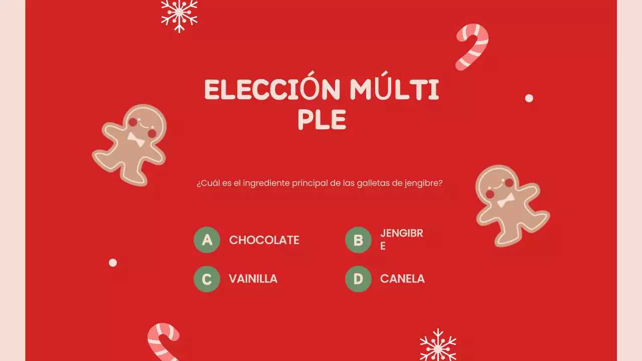 Presentación navideña retro roja