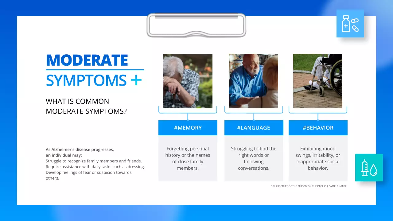 Blue Modern Alzheimer's Guide Presentation