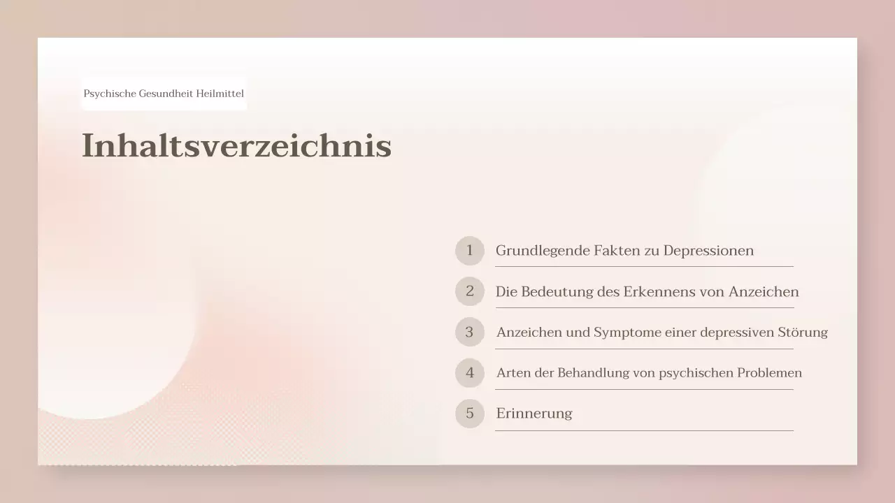 beige moderne Gesundheitspräsentation