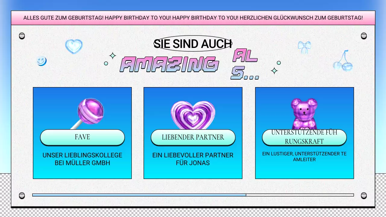 lila retro geburtstag design