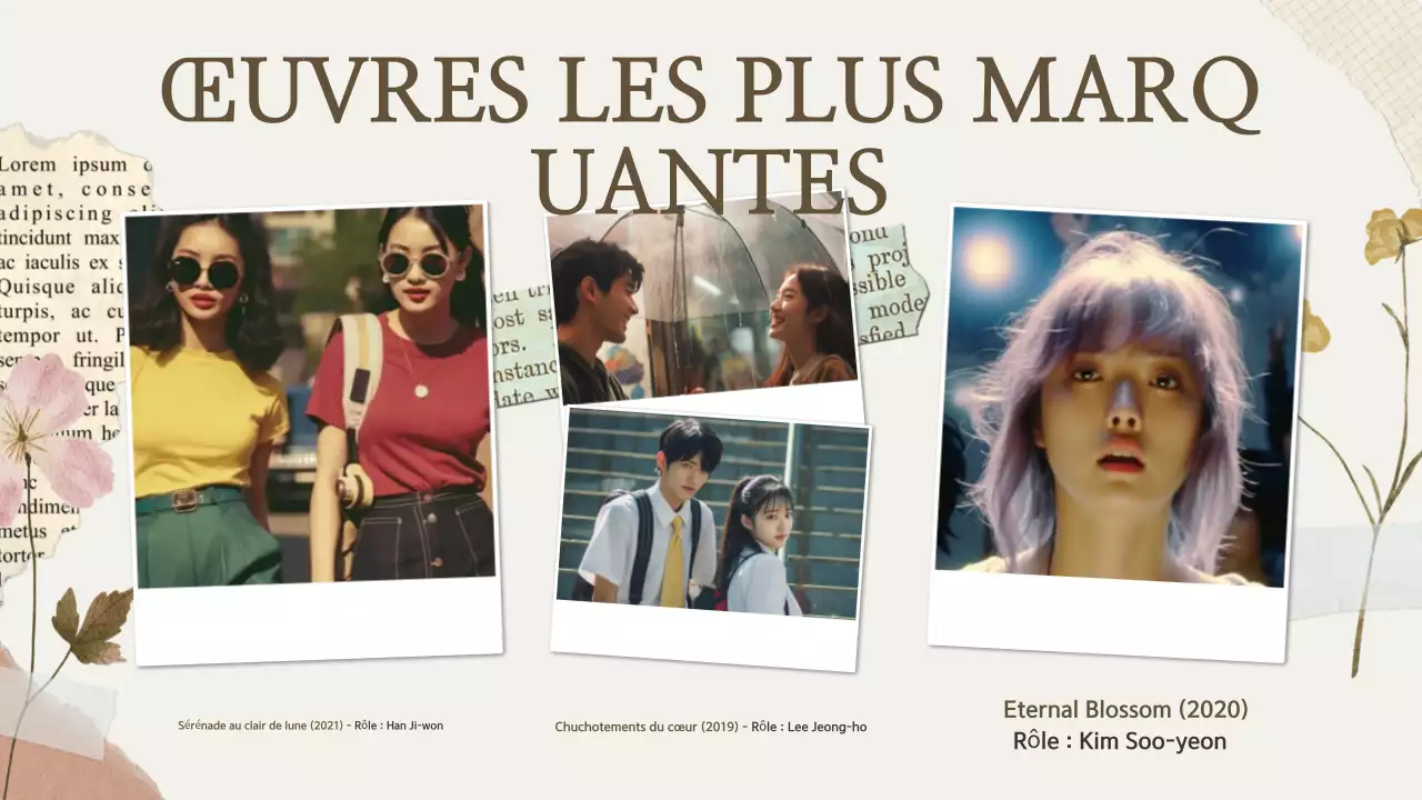 Beige Esthétique Scrapbook Tendance Fandom Acteur Actrice K-Drama