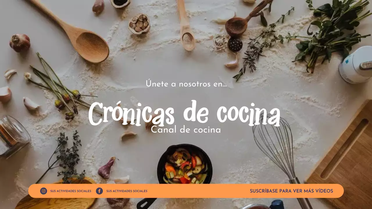 beige rustic cooking youtube channel art