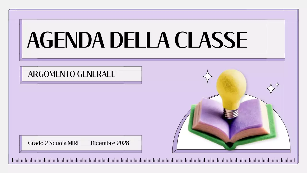 agenda educativa semplice viola