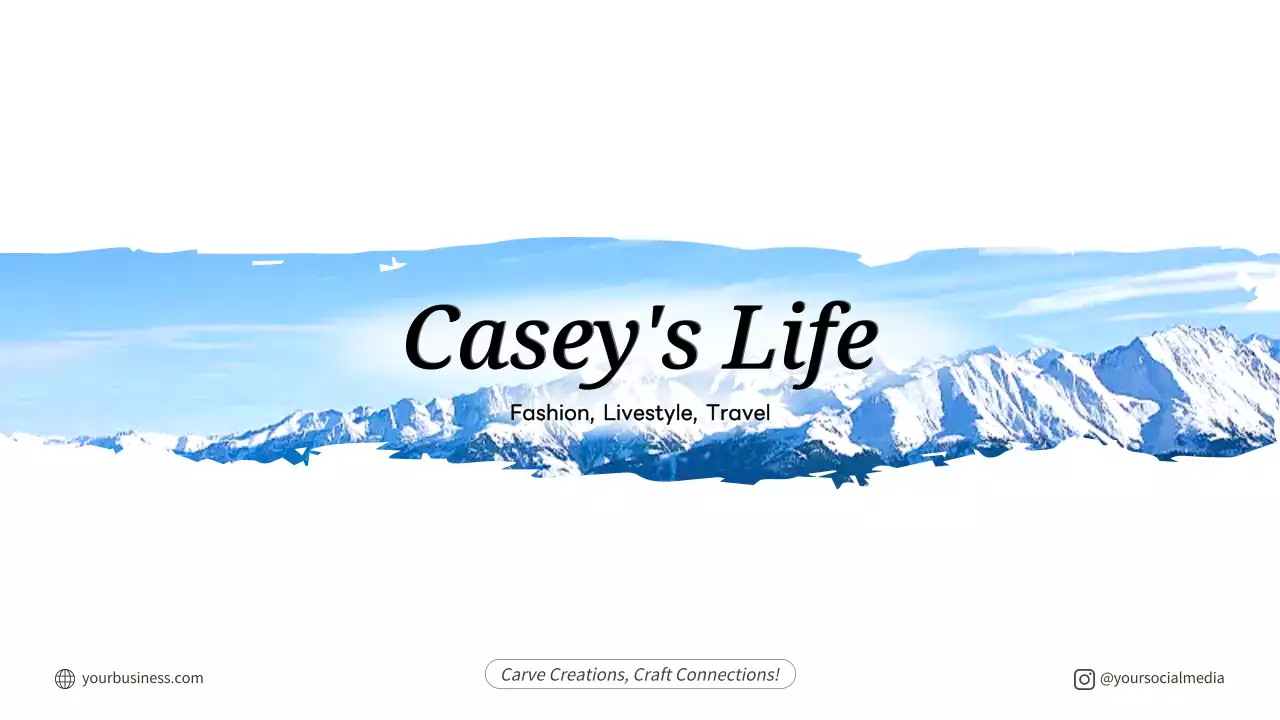 Blue Minimal Lifestyle Blog Promotion YouTube Thumbnail