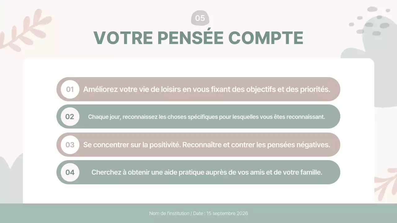 guide de la santé mentale moderne de la menthe