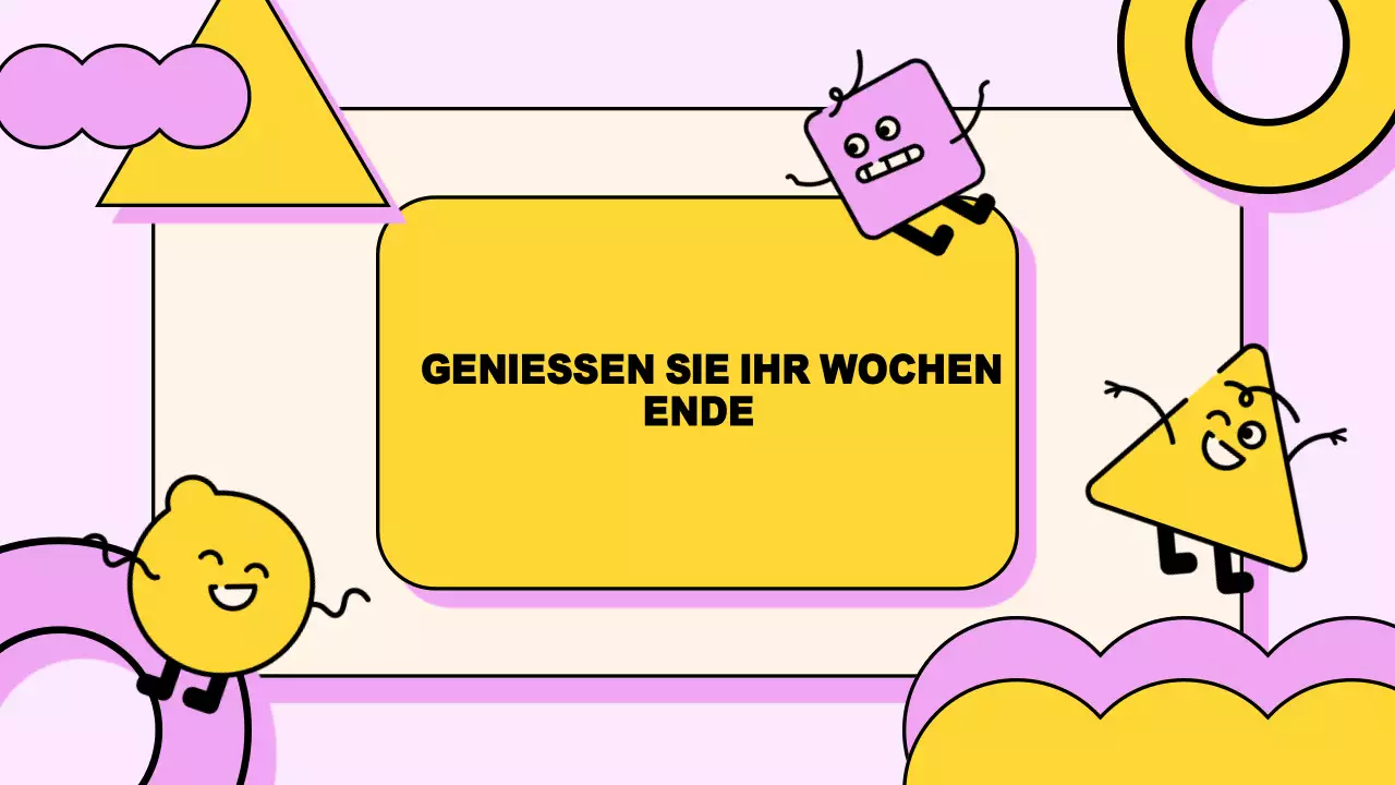 Rosa Gelb Verspielte Klasse Agenda Präsentation