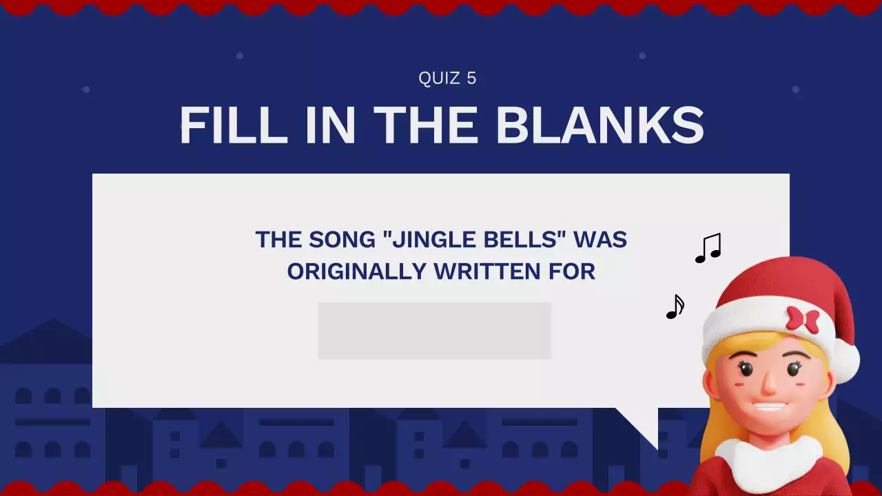 블루 전통 크리스마스 가이드 프레젠테이션