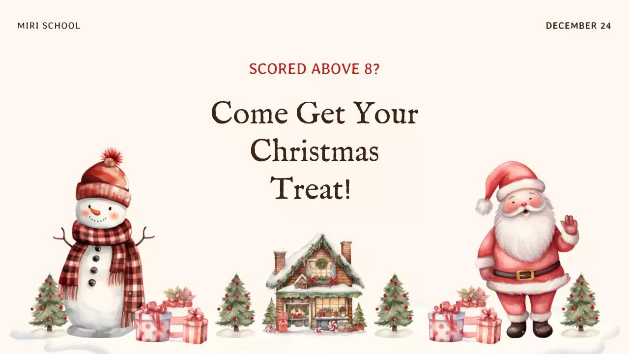 Beige Traditional Christmas Quiz Guide Presentation