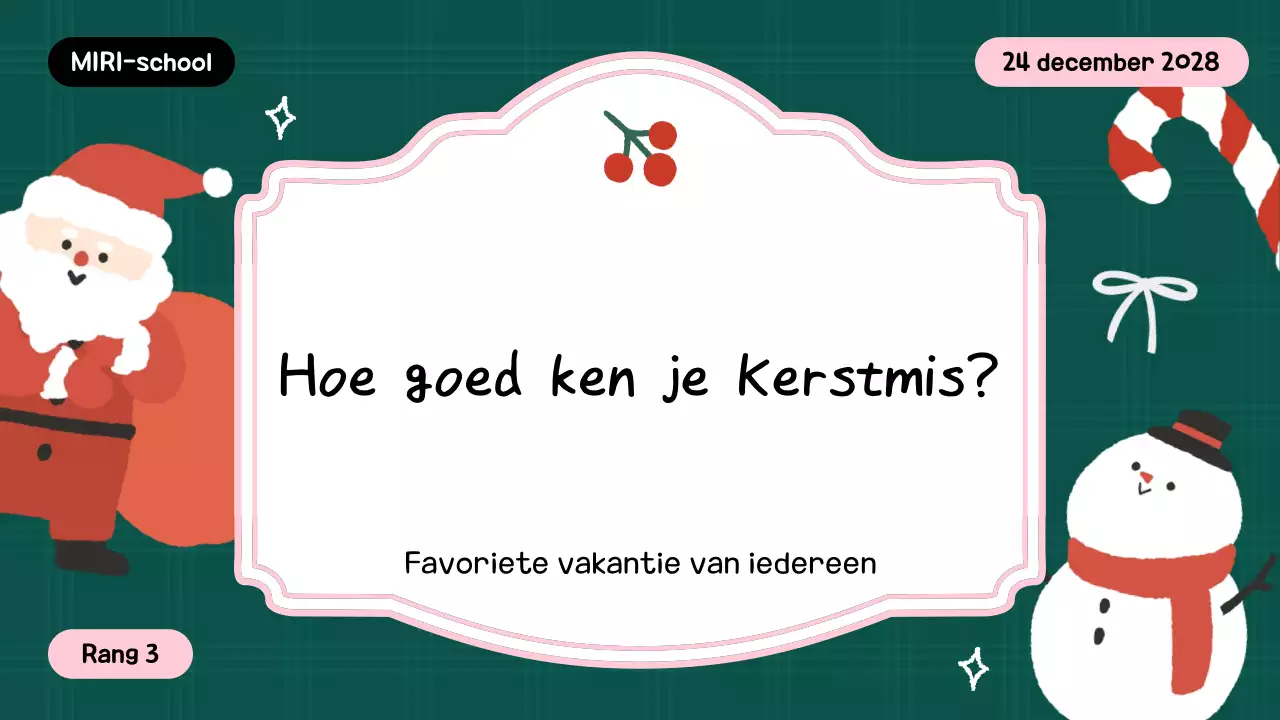 Groene feestelijke uitnodiging