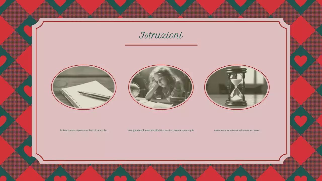 Quiz natalizio classico vintage tradizionale