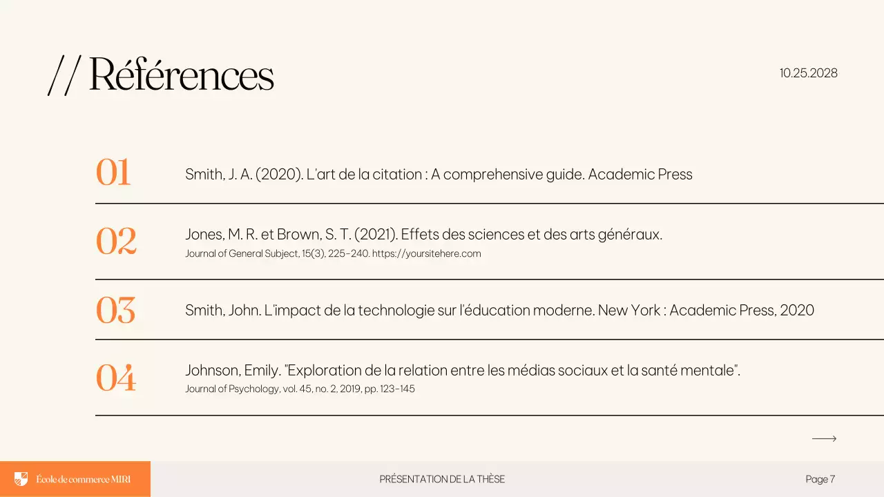 Beige Présentation de thèse d'éducation moderne