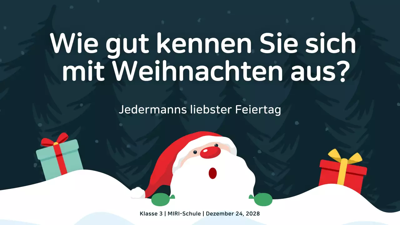 kreative Präsentation für festliche Veranstaltungen