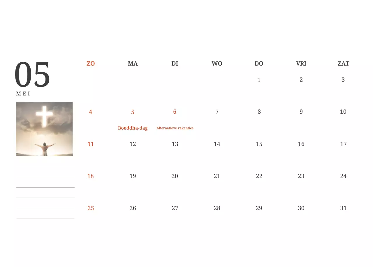 Een fotografische conceptkalender met kerken in landschapsschilderijen