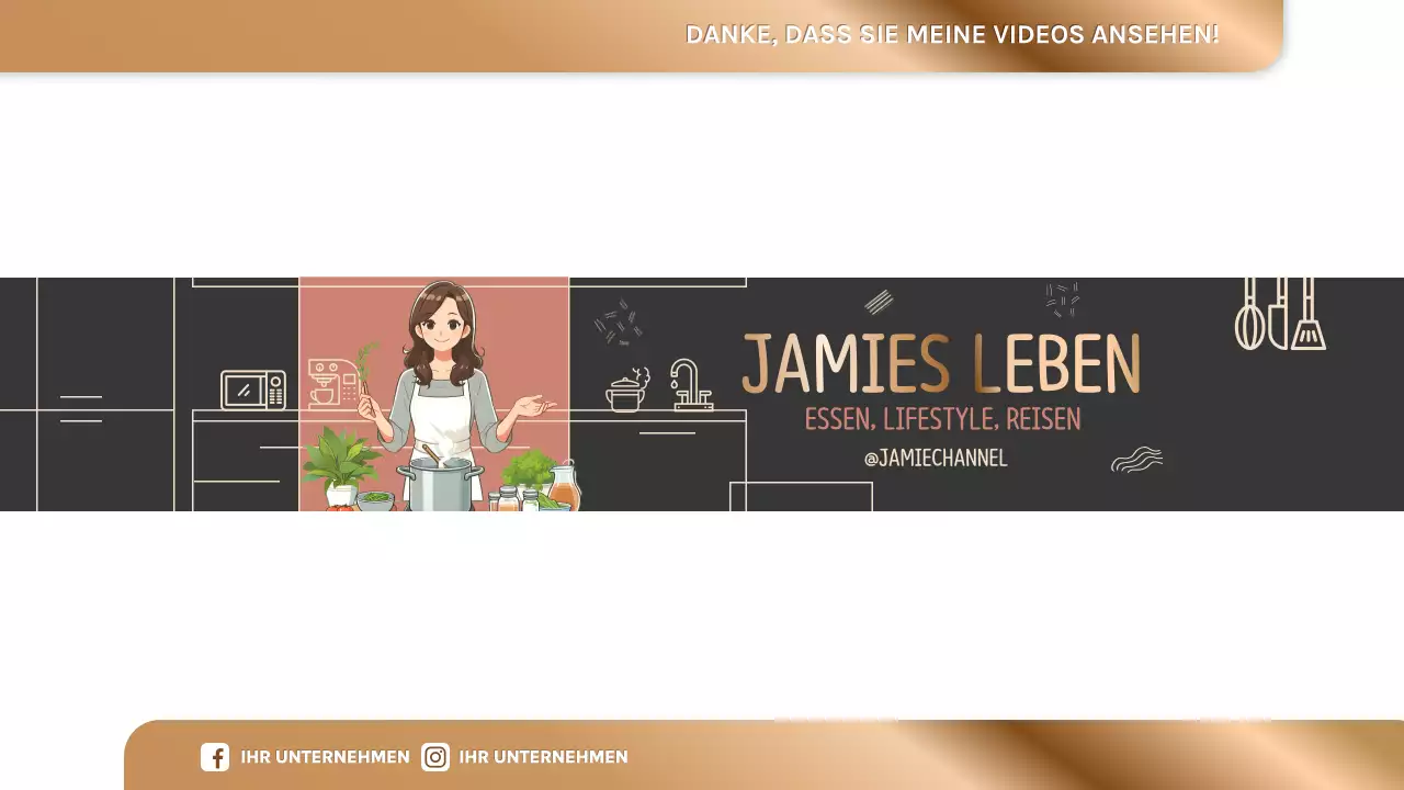 brauner Retro-Lifestyle-Kanal-Header