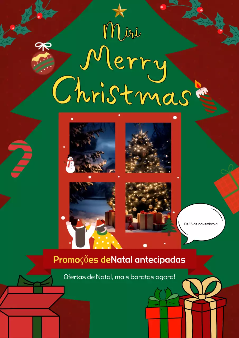 Exposição especial de Natal Vermelho